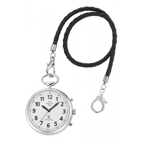 Master Time Sprechende Funk Taschenuhr Deutsch mit Kette MTGA-10938-12M