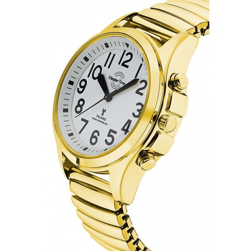 Funk Quarz Damen Sprechende Uhr Metall MTLA-10706-60M